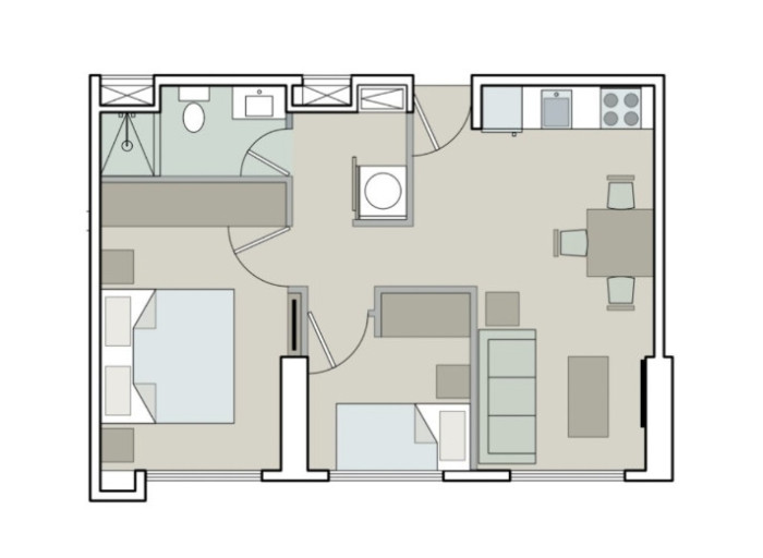 Apartamento amueblado en venta zona 14 Edificio Meraki - Miniatura 9